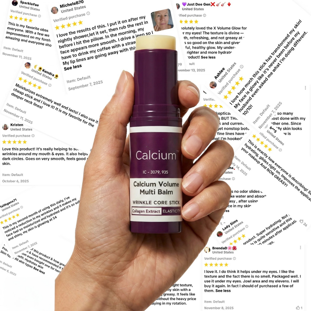 Calcium Balm for Wrinkles, Fine Lines, And Tired Creases Naturally