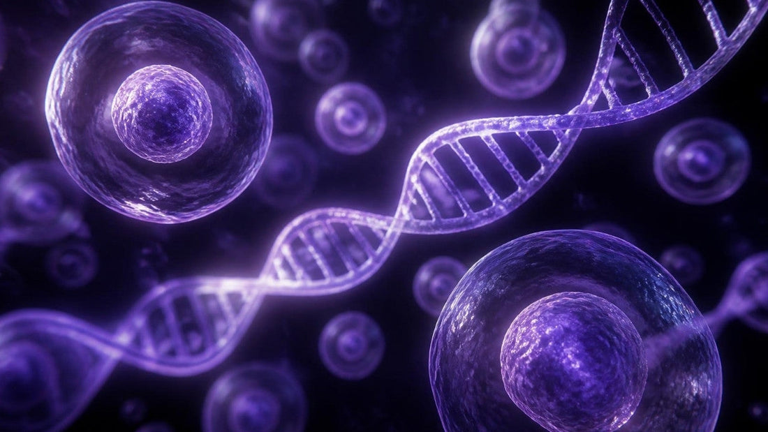 Bioluminescent cells and DNA helix