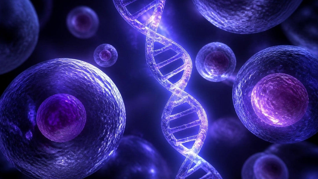 Bioluminescent cells and DNA helix