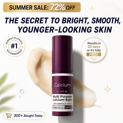 Calcium Balm for Wrinkles, Fine Lines, And Tired Creases Naturally