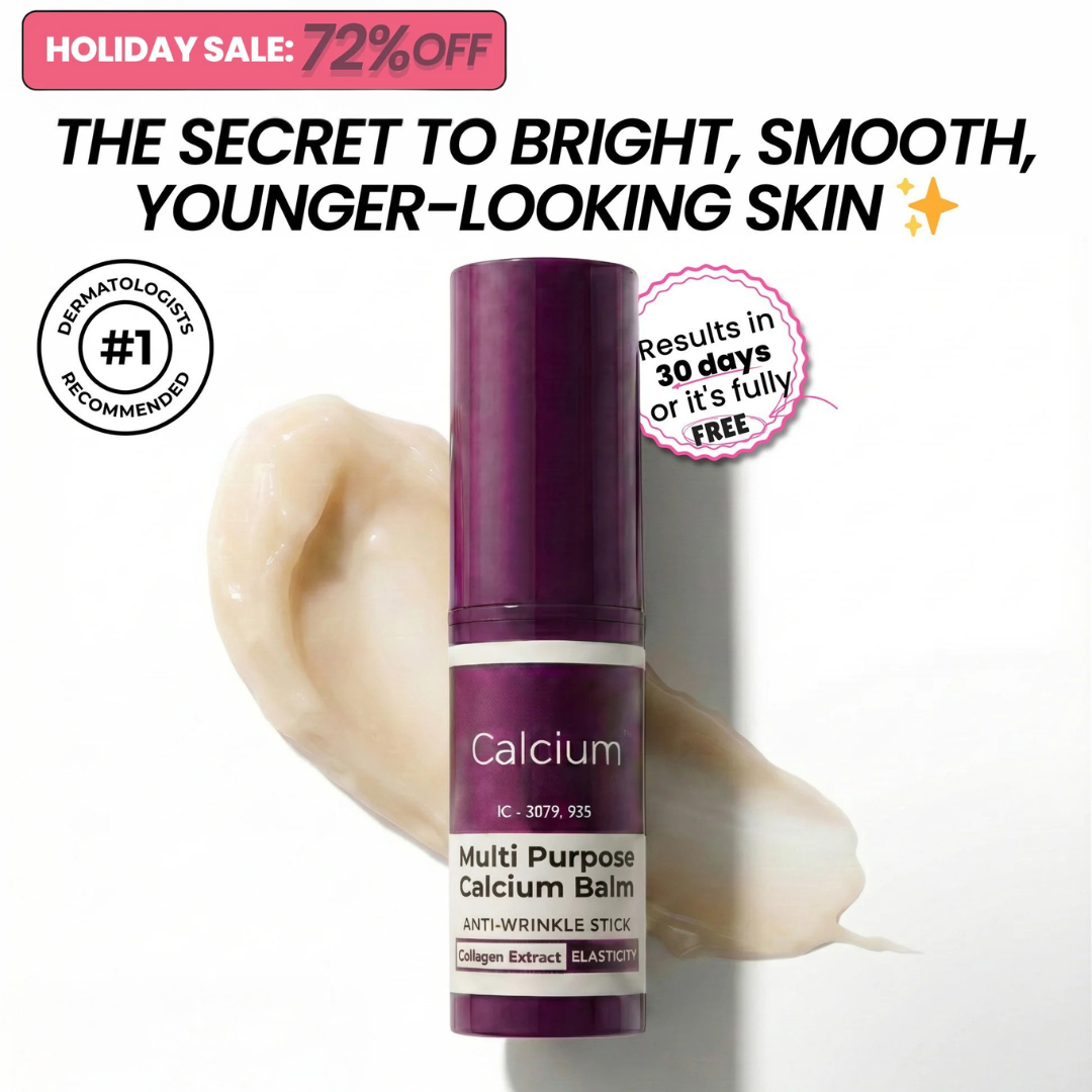 Calcium Balm for Wrinkles, Fine Lines, And Tired Creases Naturally