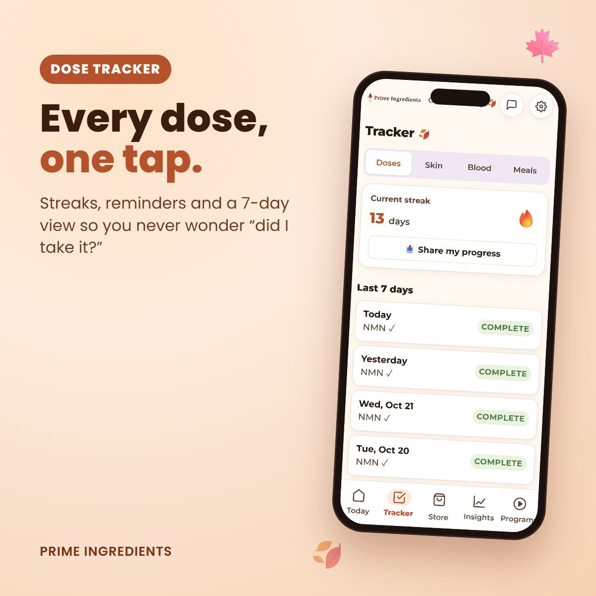 Dose tracker