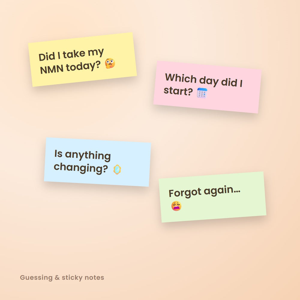 Guessing with sticky notes