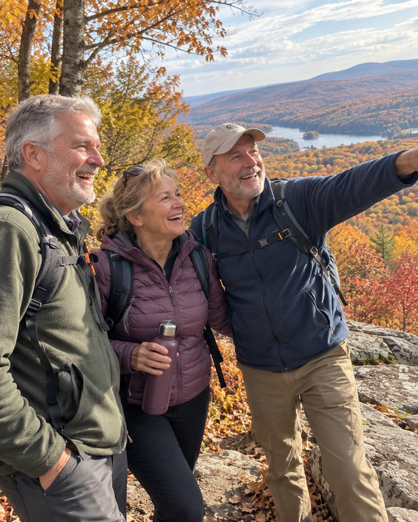 Fall hike with friends