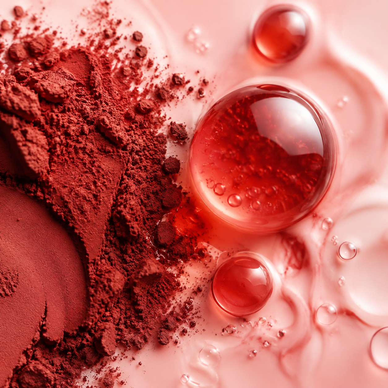 Astaxanthin concept illustration